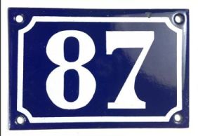 plaque 087 013