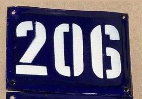 plaque 206 101