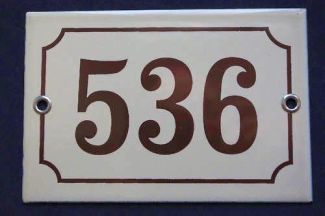 plaque 536 001