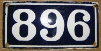 plaque 896 001