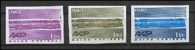 phila ratp 1975 timbre rer non dentele 296 007 variantes