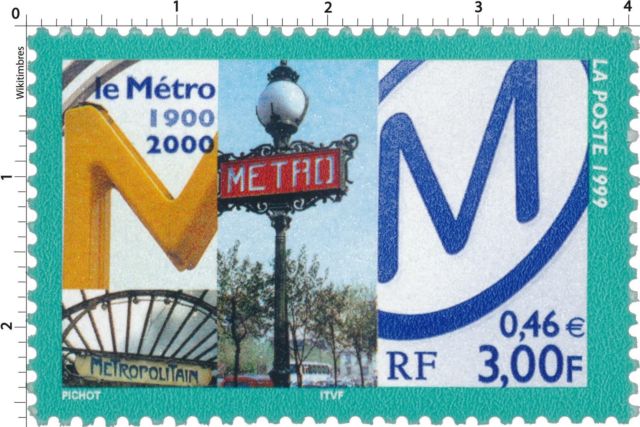 timbre metro centenaire 1212262