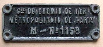 plaque a3611