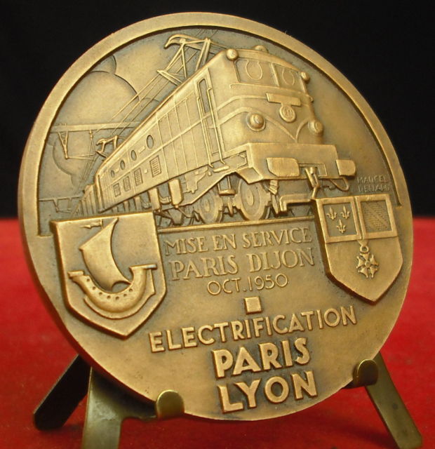 medaille electrification paris dijon 1950 101