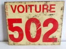 plaque voiture 502