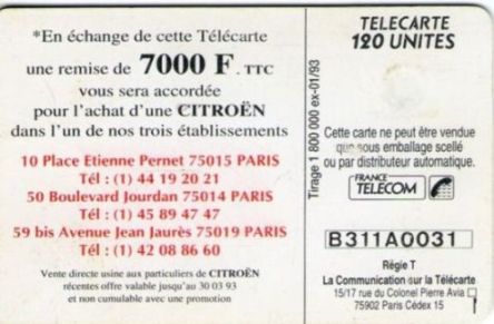 telecarte 120 citroen B311A0031 2