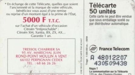 telecarte 50 citroen A 48012207430509438 2