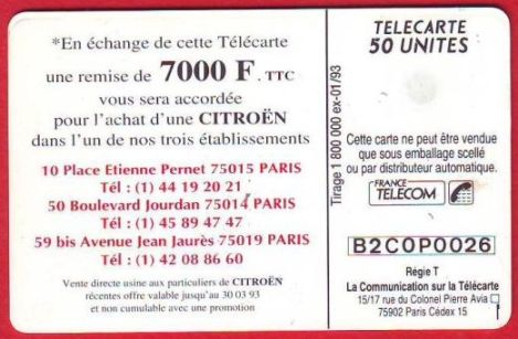 telecarte 50 citroen B2C0P0026