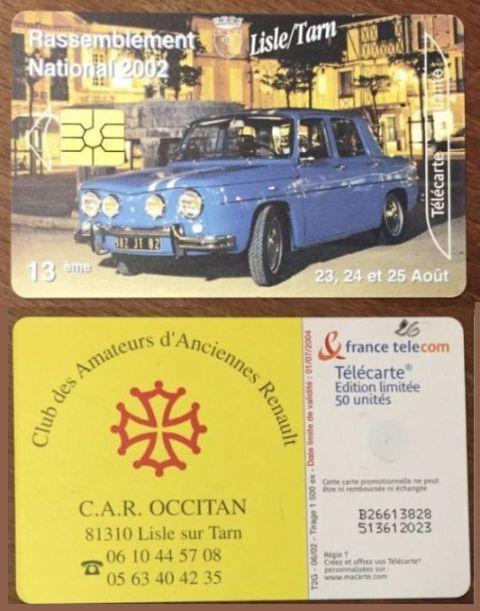 telecarte 50 renault car occitan B266138028513612023 2
