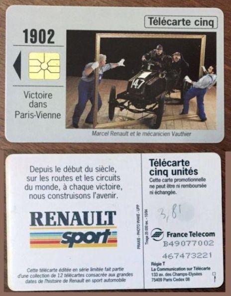telecarte 5 renault sport B49077002467473221 2