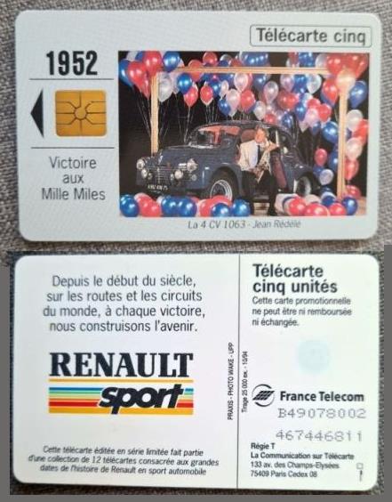 telecarte 5 renault sport B49078002467446811 2