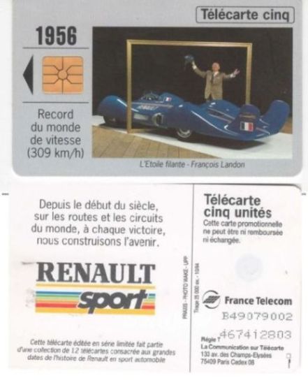 telecarte 5 renault sport B49079002467412803 2