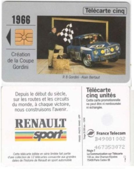 telecarte 5 renault sport B49081002467353072 2