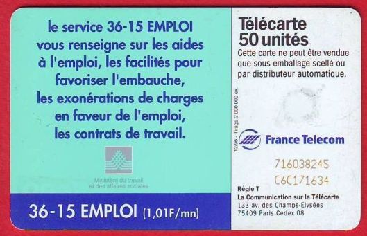 telecarte 50 3615 emploi 716038245C6C171634 2