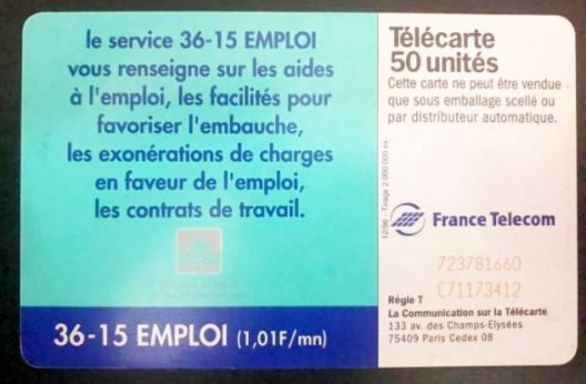 telecarte 50 3615 emploi 723781660C71173412 2