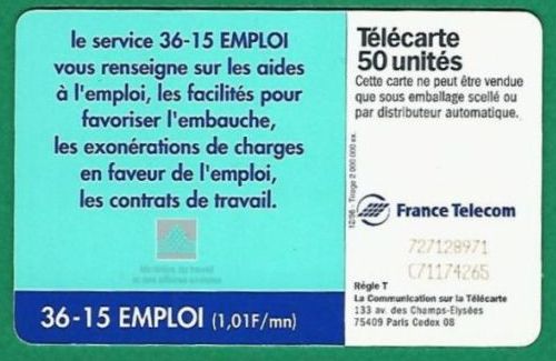 telecarte 50 3615 emploi 727128971C71174264 2