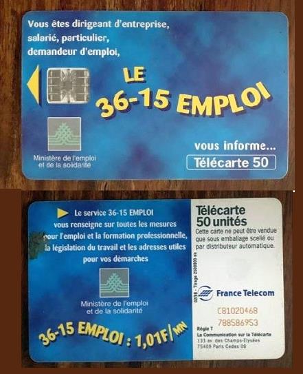 telecarte 50 3615 emploi C81020468788586953 2