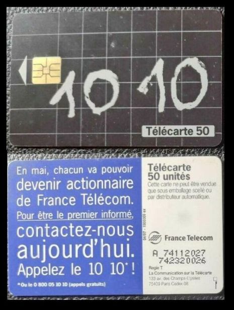 telecarte 50 actions france telecom A 74112027742320026