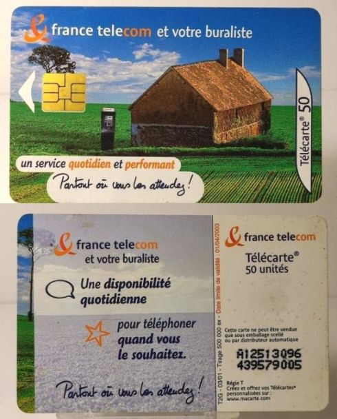 telecarte 50 buraliste A12513096439579005