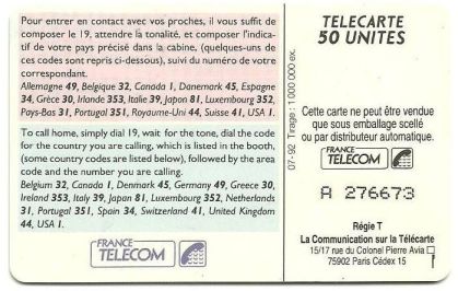 telecarte 50 call home A 276673