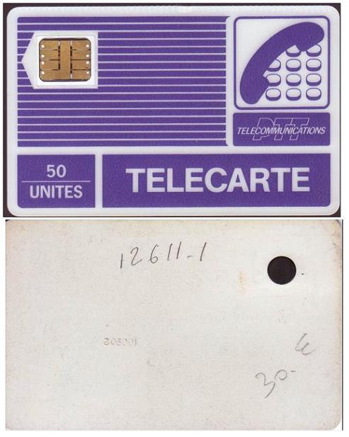 telecarte 50 france telecom bleue 1