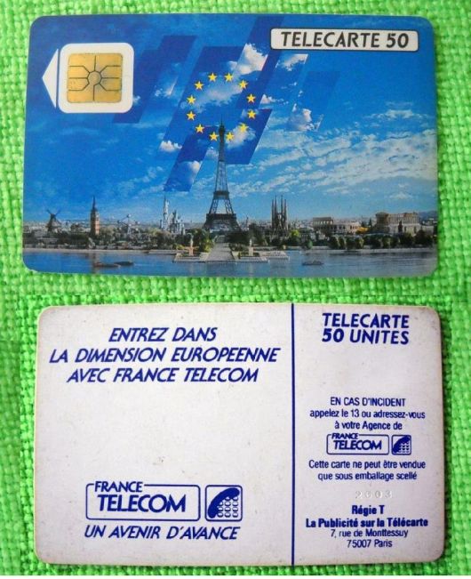 telecarte 50 france telecom europe 2003