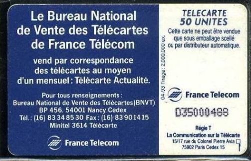 telecarte 50 l univers telecarte D35000488