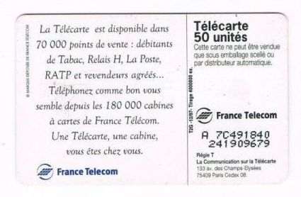 telecarte 50 points de vente A 7C491840241909679