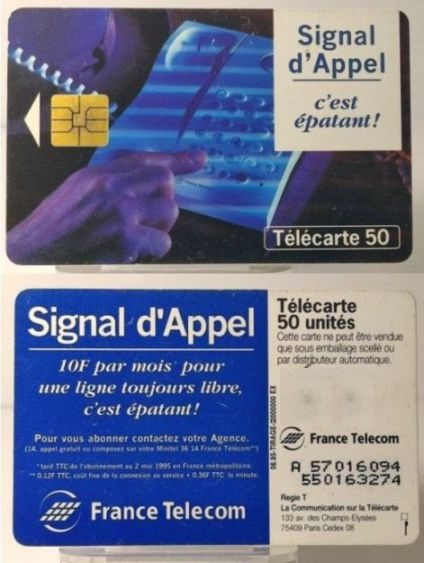 telecarte 50 signal d appel A 57016094550163274