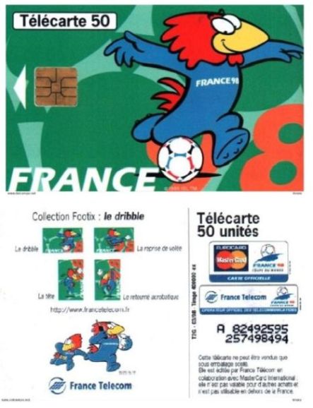 telecarte 50 france 98 A 82492595257498494