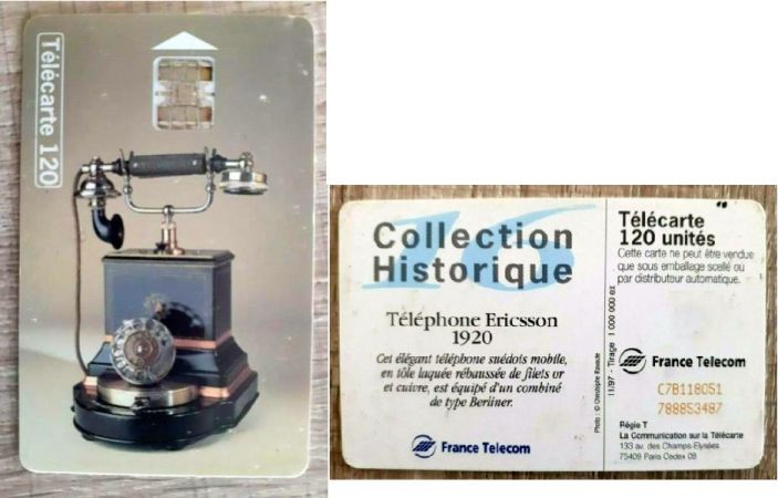 telecarte 120 telephone ericsson 1920 C7B118051788853487