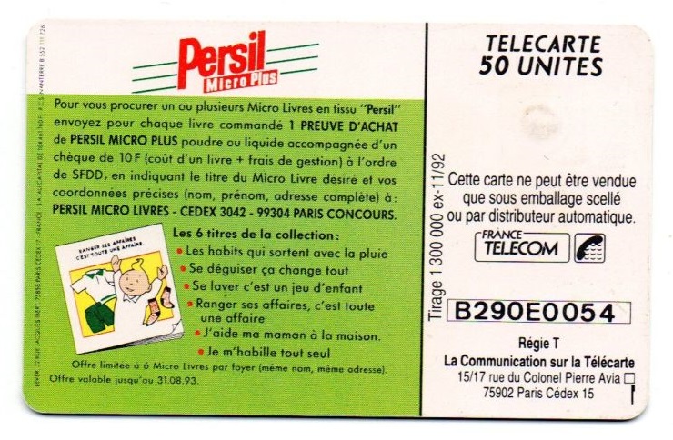 telecarrte 50 persil B29OE0054