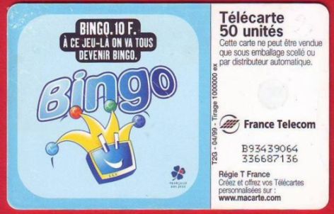 telecarte 50 bingo B93439064336687136