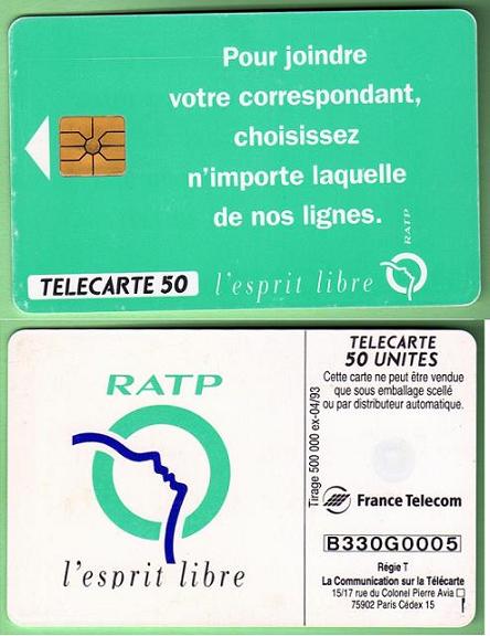telecarte 50 B330G0005