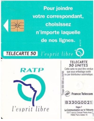 telecarte 50 B330G0021