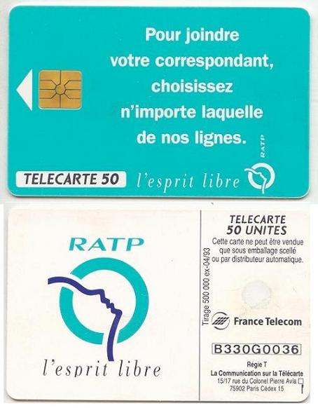 telecarte 50 B330G0036