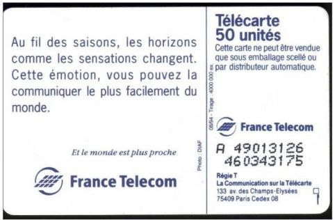 telecarte 50 saisons A 49011326460343175