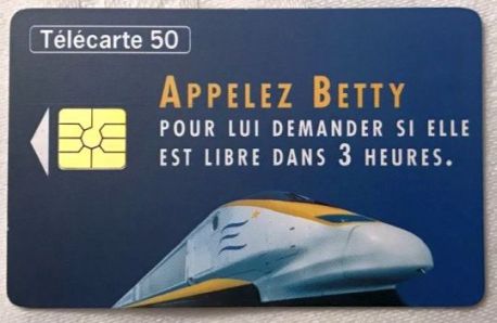 telecarte 50 eurostar appelez betty 001