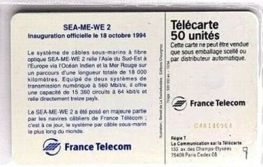 telecarte 50 SEA ME WE 2 C4A146964