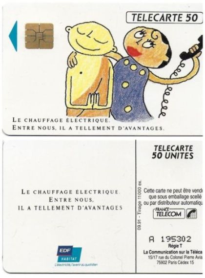 telecarte 50 chauffage electrique A 195302