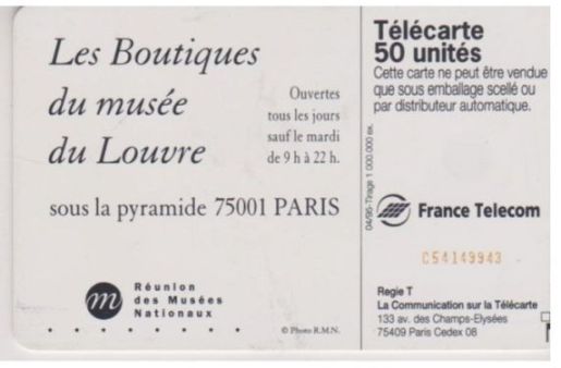 telecarte 50 les boutiques du louvre C54149943