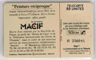 telecarte 50 macif A 236041