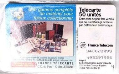 telecarte 50 pour collectionner les telecartes B4C028093493397986