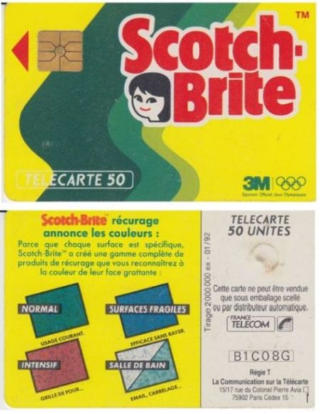 telecarte 50 scotch brite B1C08G