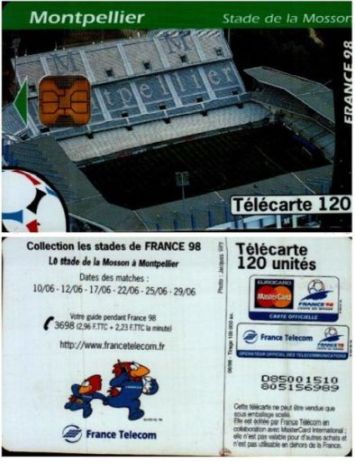 telecarte 120 france 98 montpellier D85001510805156989