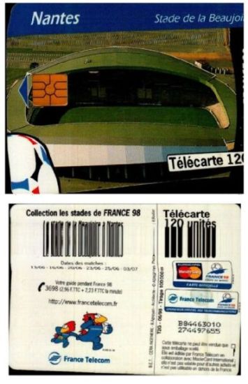 telecarte 120 france 98 nantes B84463010274497655