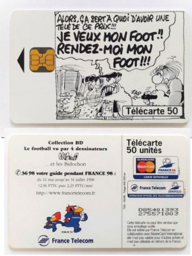 telecarte 50 france 98 bd D85401393275571803