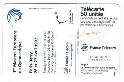 telecarte 50 sport 1997 D73000925741015577