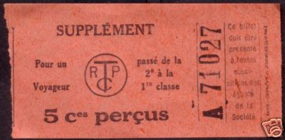 ticket supplement tram 6866 1