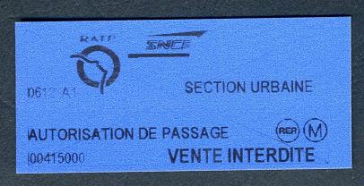 ticket europe 0612 A1 00415000